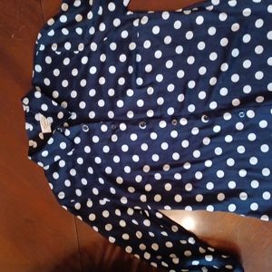 Talbots polka dot shirt